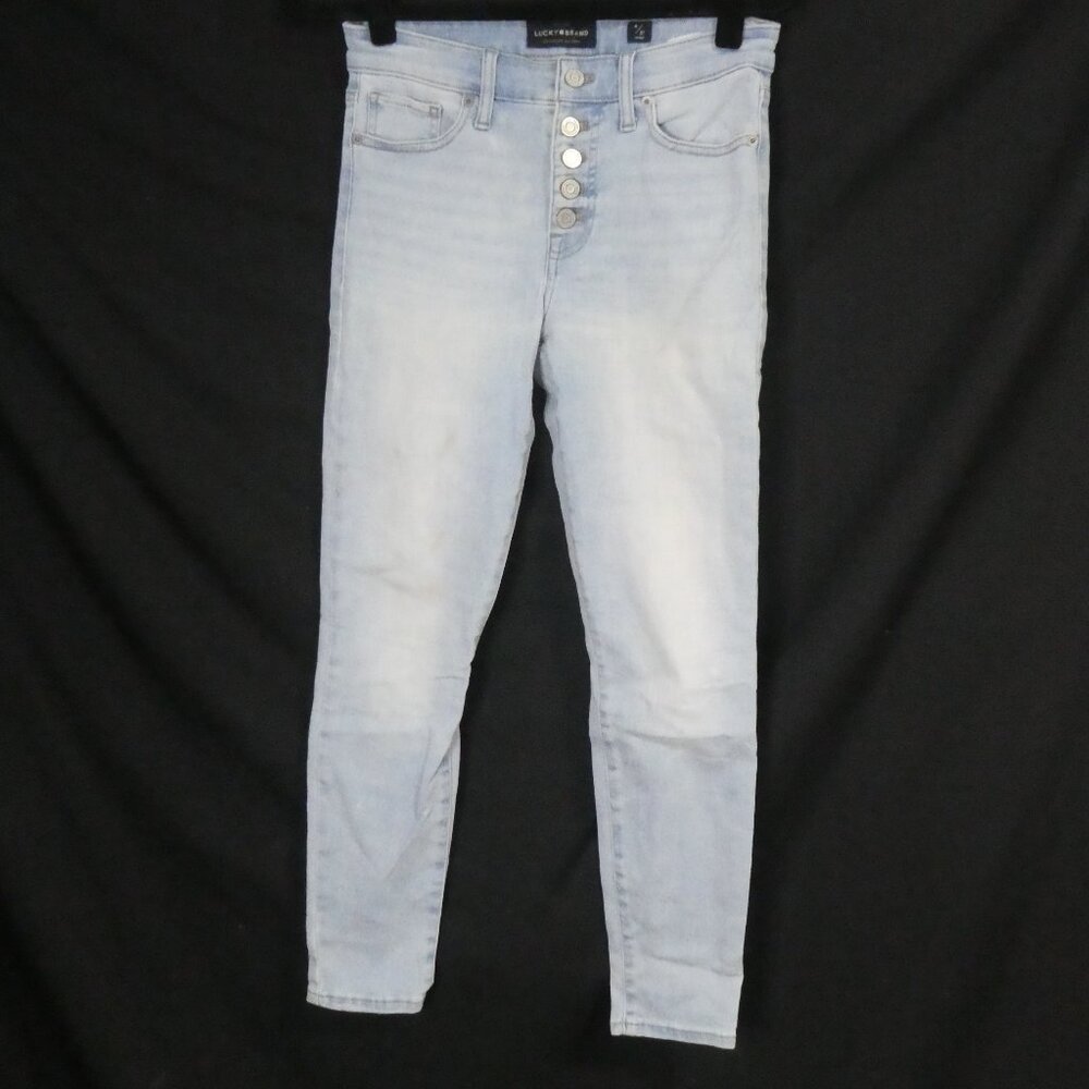 LUCKY BRAND - Ava Skinny | 4/27 ankle | Light Blue Skinny Button Fly Jeans
